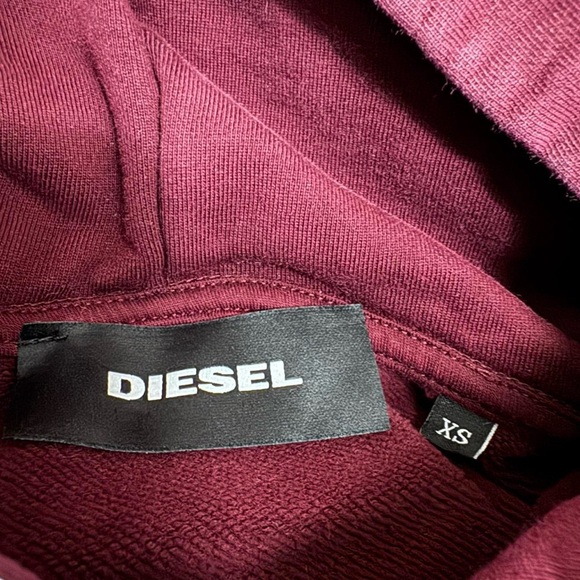 DIESEL Burgundy Hoodie - Picture 3 of 3